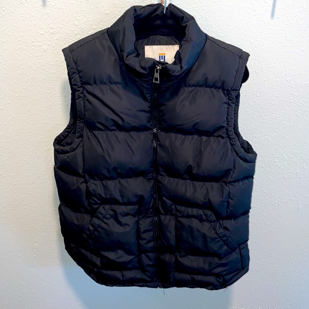 Black Puffer Vest Size 10/12 - Picture 1 of 12